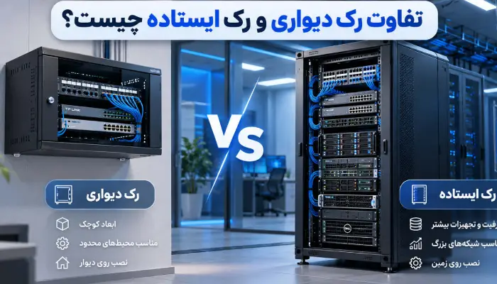 تفاوت رک ایستاده و رک دیواری